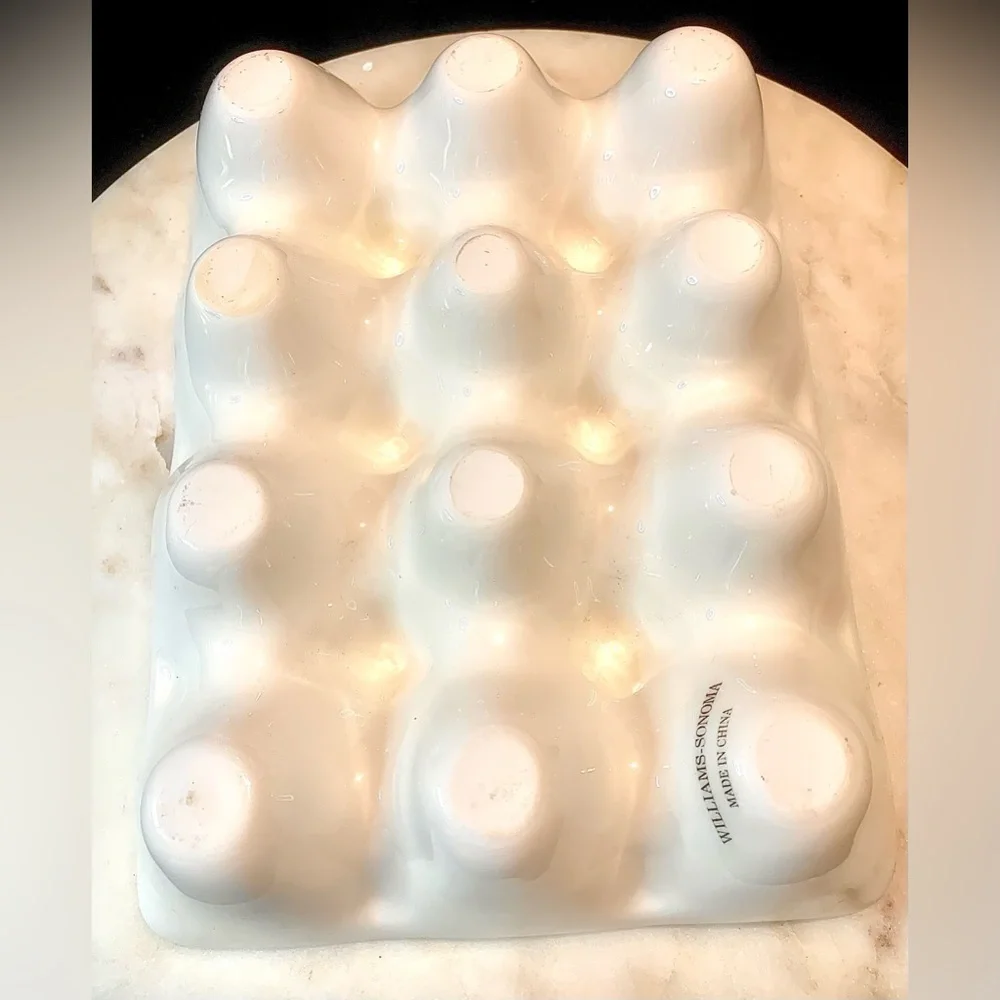 WILLIAM SOMOMA EGG CRATE 12 DOZEN PORCELAIN VINTAGE WHITE